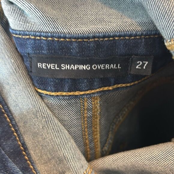 Levi’s women’s 27 revelry shaping overalls zipper front - Picture 4 of 5